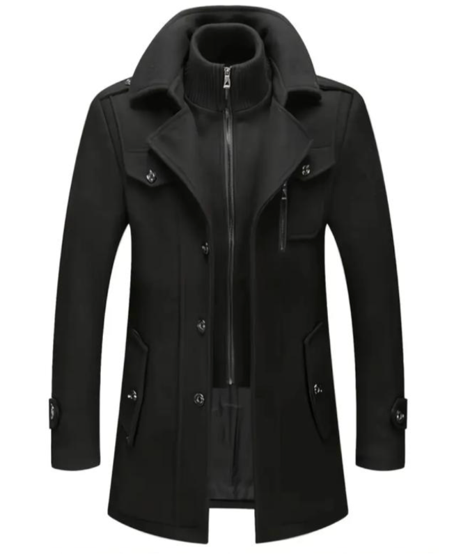 Herren Doppelkragen Mantel