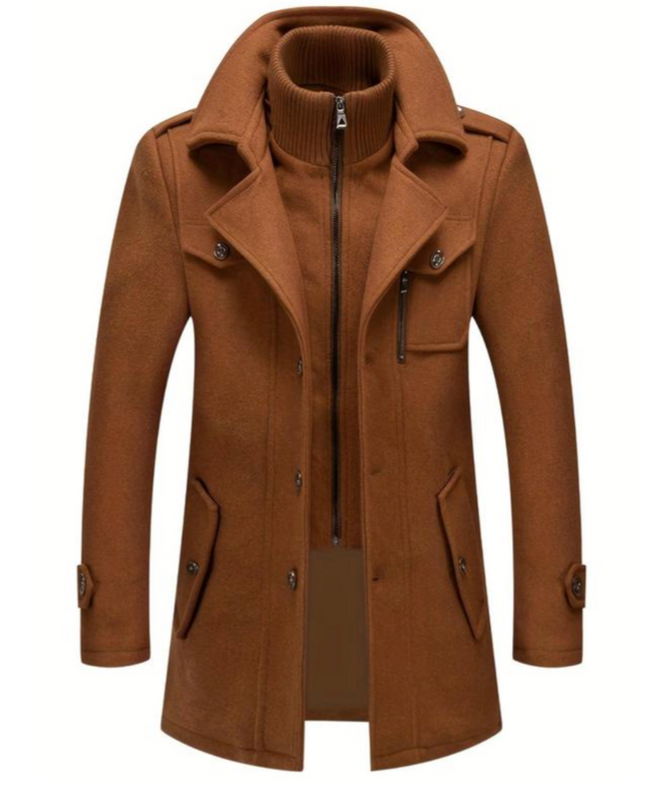Herren Doppelkragen Mantel