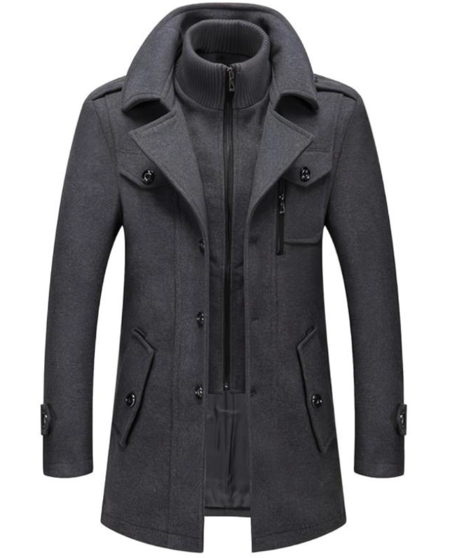 Herren Doppelkragen Mantel