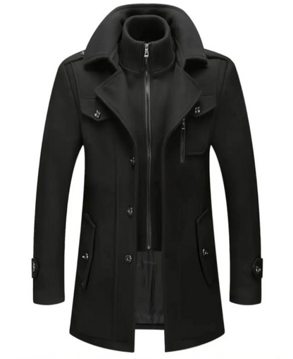 Herren Doppelkragen Mantel
